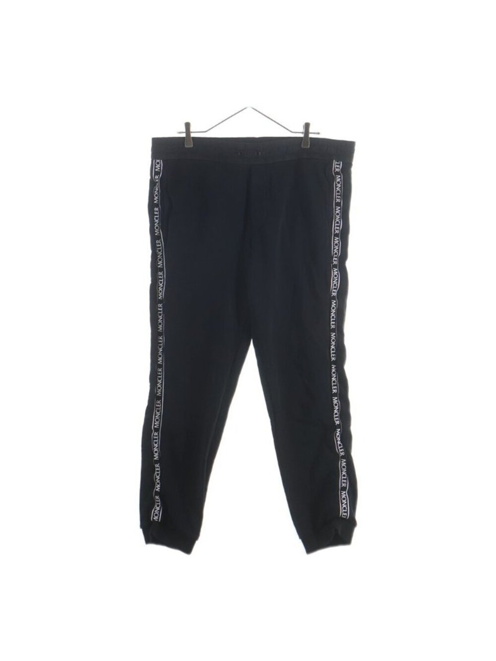 Moncler Pantalone Side Tape Logo Cotton Sweatpants Sweatshirt Pants Black
